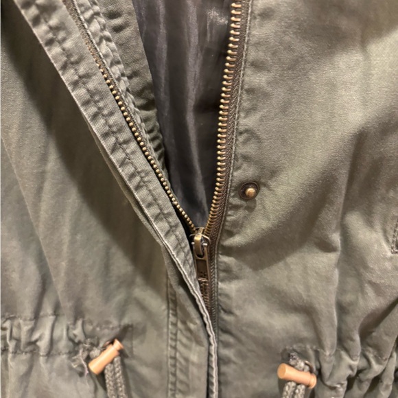 EUC Ambiance Olive Green Utility Jacket Sz M with hood like new - Picture 16 of 16